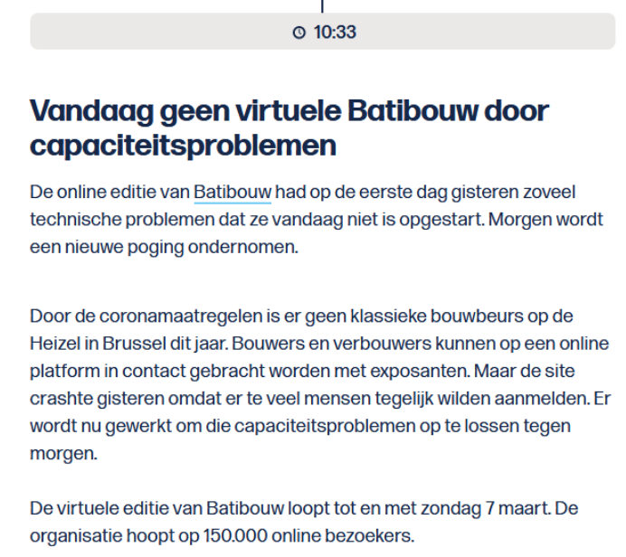 batibouw was down in March 2021